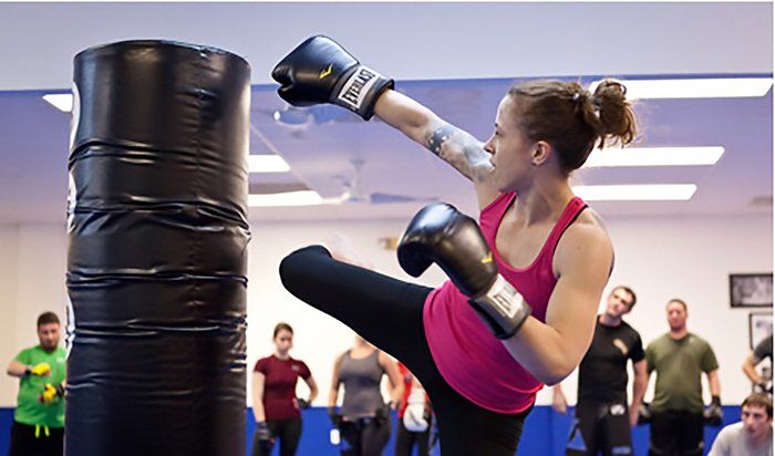 <center>Confidence boosting through our kickboxing classes<center>